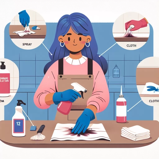 how to get hair dye off counter