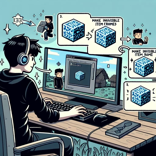 how to get invisible item frames in minecraft