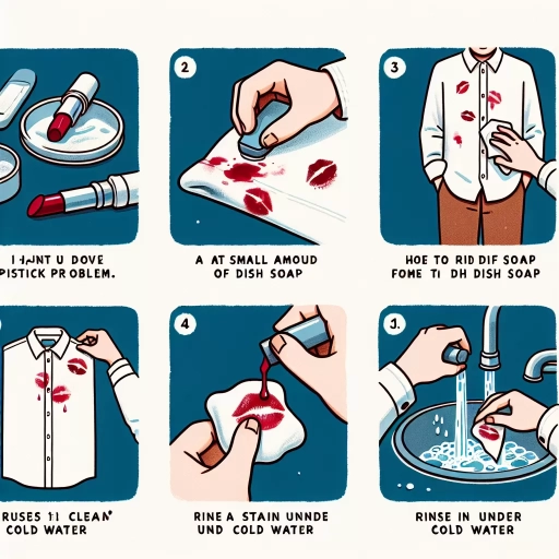 how to get lipstick out of clothing