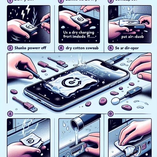 how to get liquid out of your charging port