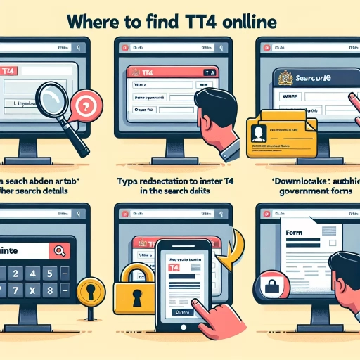 how to get my t4 online