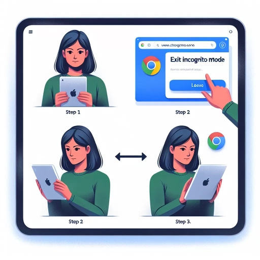 how to get out of incognito mode on ipad chrome