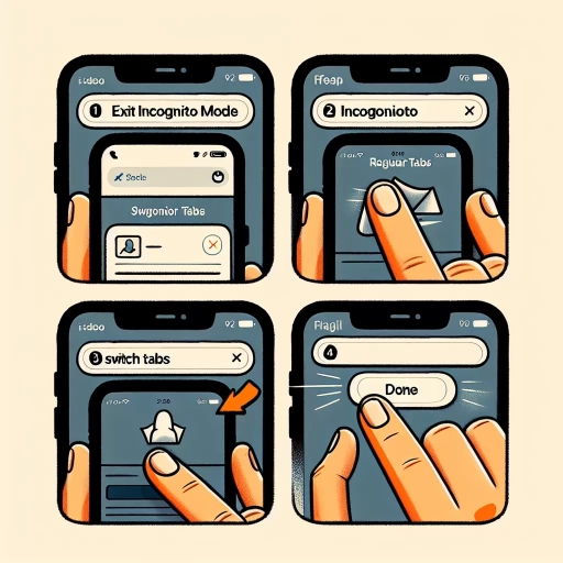 how to get out of incognito mode on iphone?