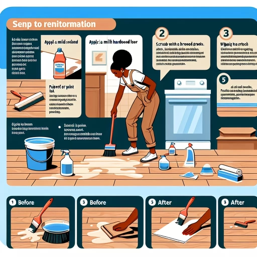 how to get paint off hardwood