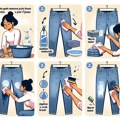how to get paint out of jeans