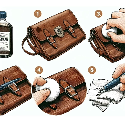 how to get pen off leather