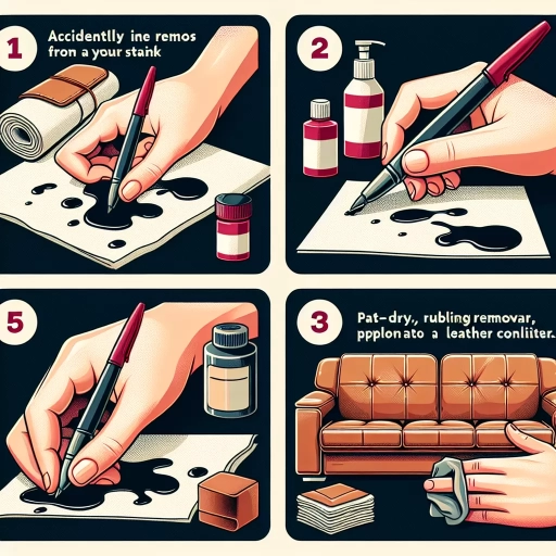how to get pen out of leather