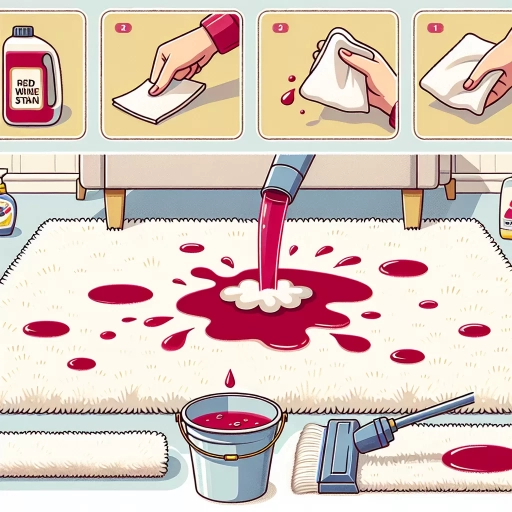 how to get red wine out of carpet