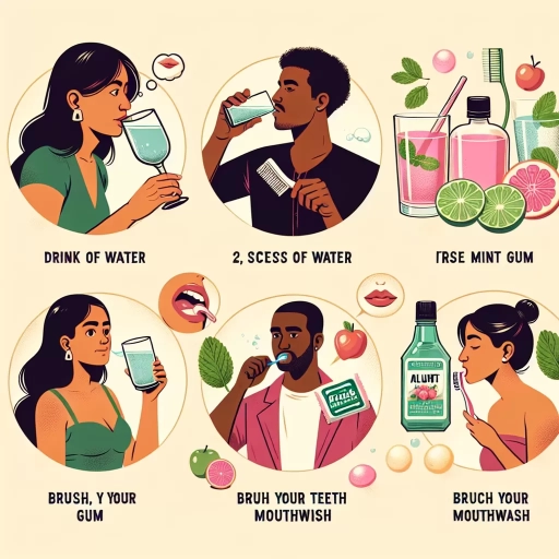 how to get rid of alcohol breath