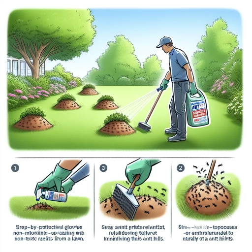 how to get rid of ant hills in lawn