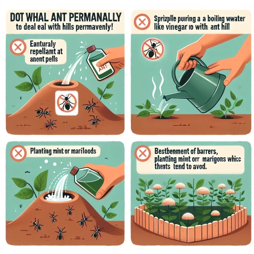 how to get rid of ant hills permanently