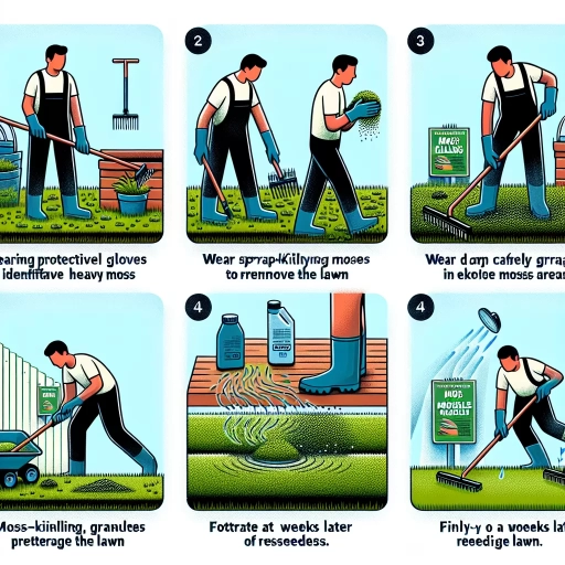 how to get rid of heavy moss in lawn?