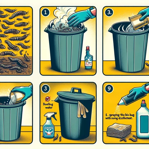 how to get rid of maggots in bin