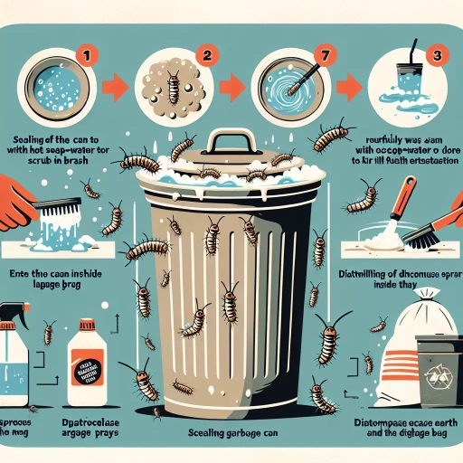 how to get rid of maggots in garbage can