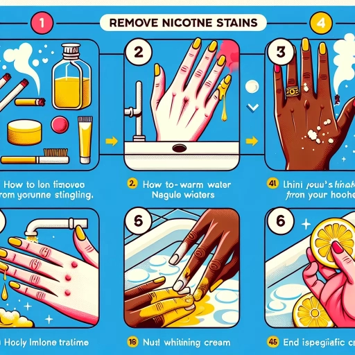 how to get rid of nicotine stains on fingers
