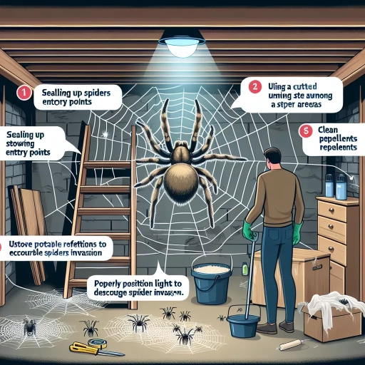 how to get rid of spiders in basement