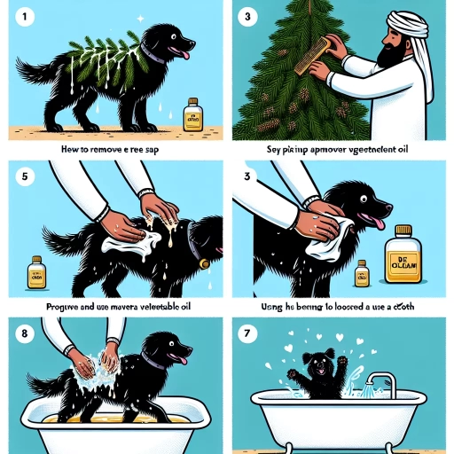 how to get sap out of dog fur