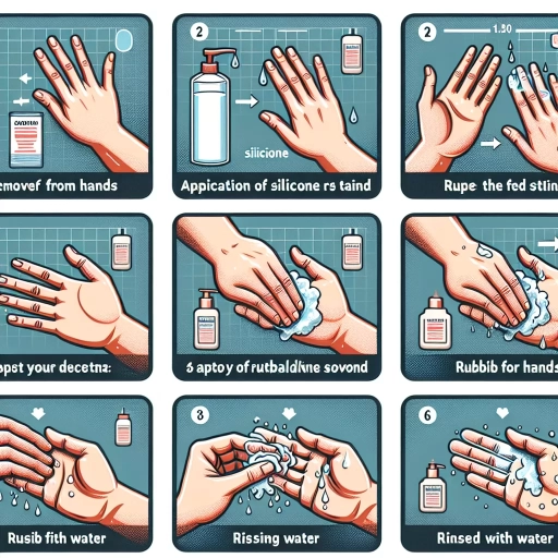 how to get silicone off hands