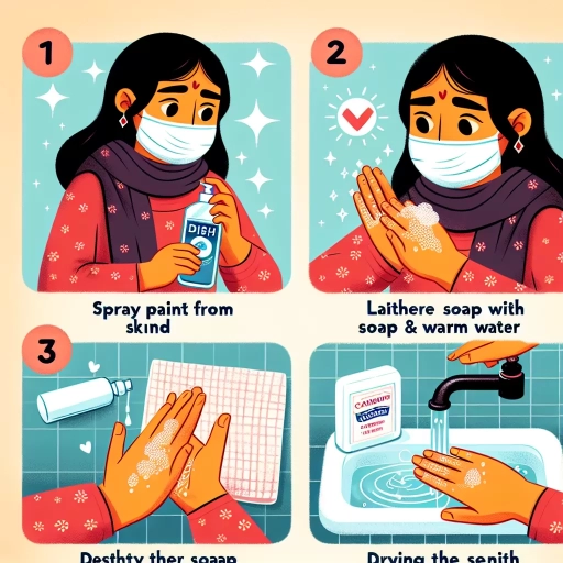 how to get spray paint off skin