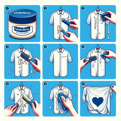 how to get vaseline out of clothes