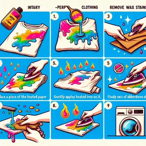 how to get wax out of clothes