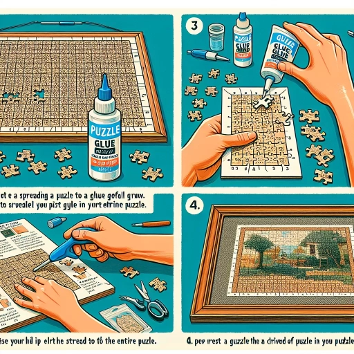 how to glue a puzzle for framing