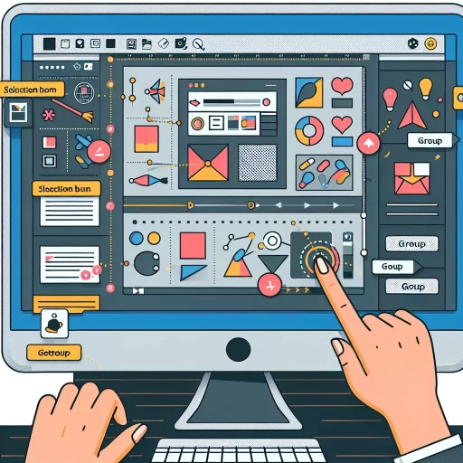how to group things on canva