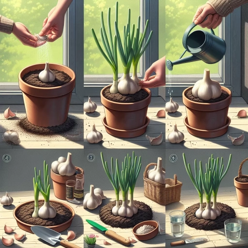 how to grow garlic indoors