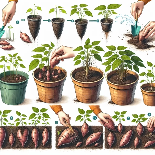 how to grow sweet potatoes in containers
