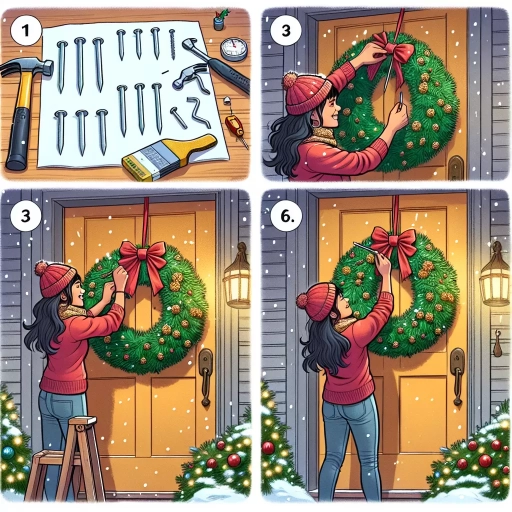 how to hang a wreath on front door