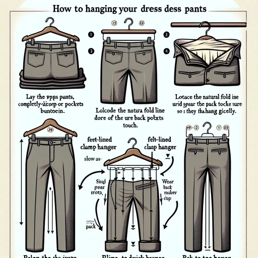 how to hang dress pants
