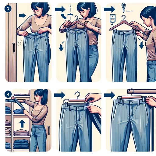 how to hang pants