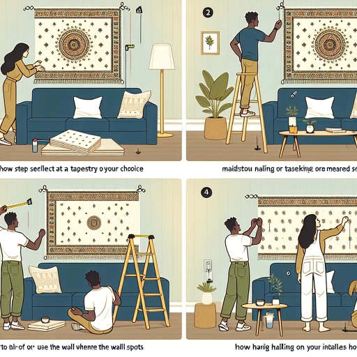how to hang tapestry