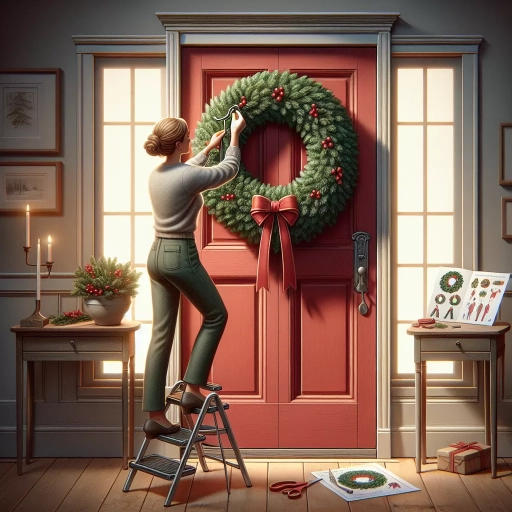 how to hang wreath on door