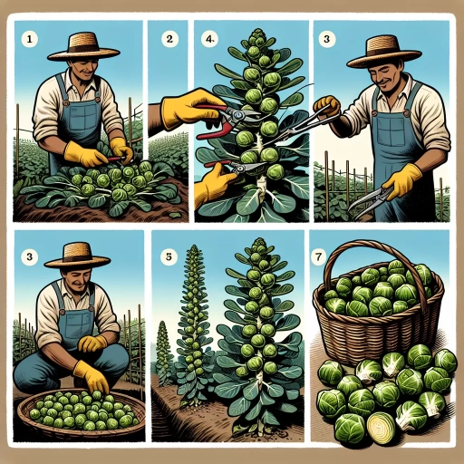 how to harvest brussel sprouts