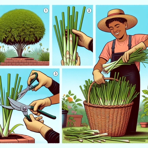 how to harvest lemongrass