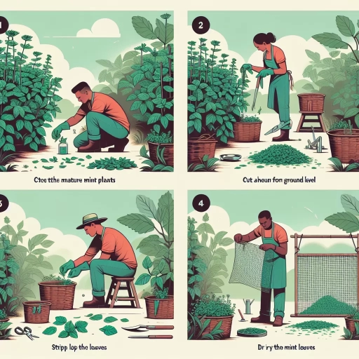 how to harvest mint
