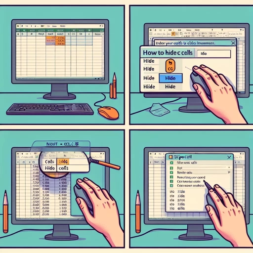 how to hide cells in excel