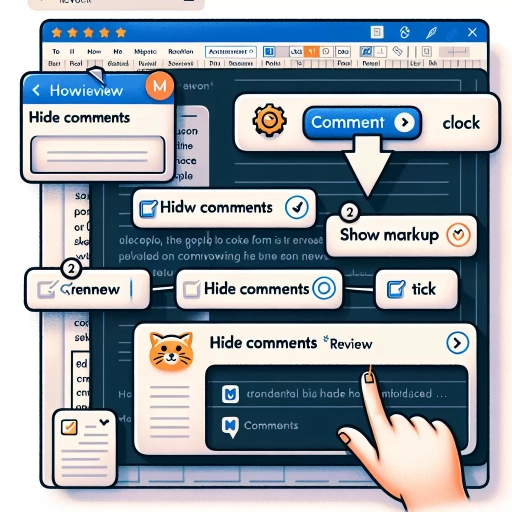 how to hide comments in word