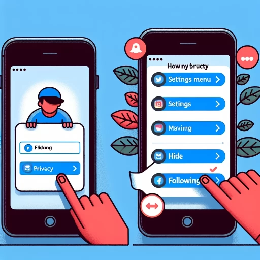 how to hide following list on instagram