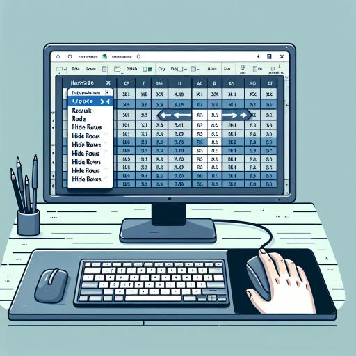 how to hide rows in excel