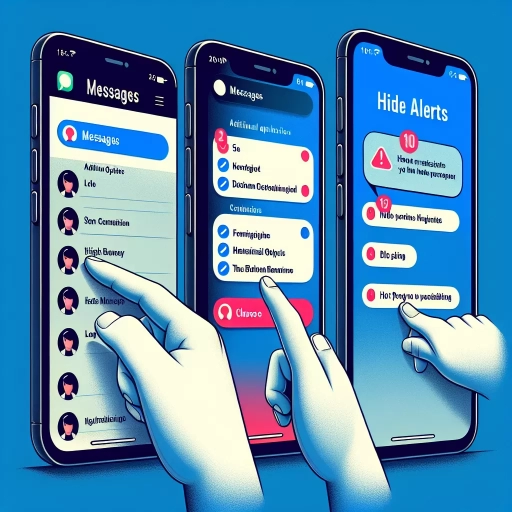 how to hide text messages on iphone