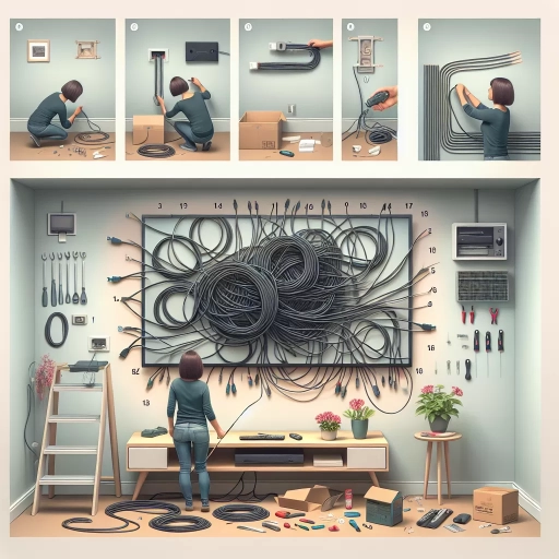 how to hide tv wires without cutting wall