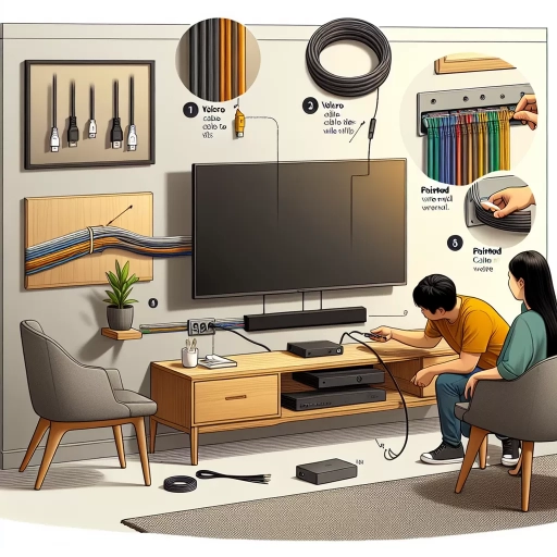 how to hide wires from mounted tv without cutting wall