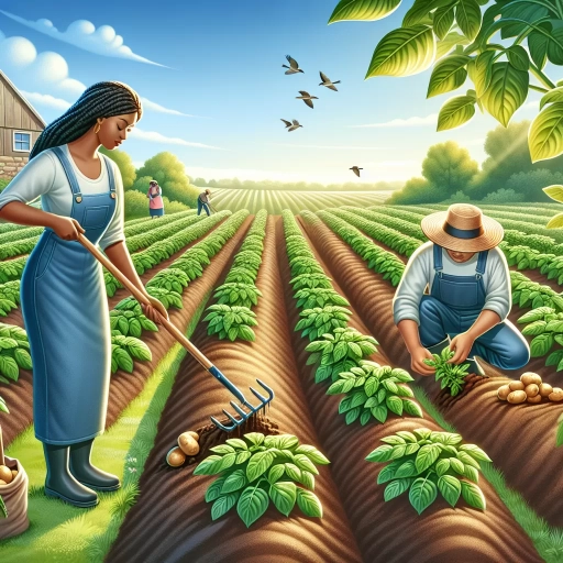 how to hill potatoes