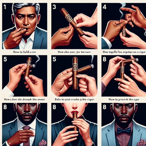 how to hold a cigar
