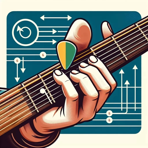 how to hold a guitar pick