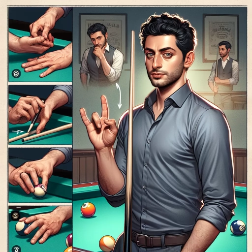 how to hold a pool stick