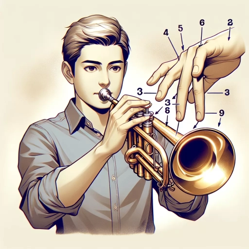 how to hold a trumpet