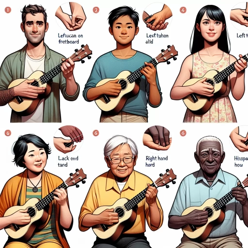 how to hold a ukulele